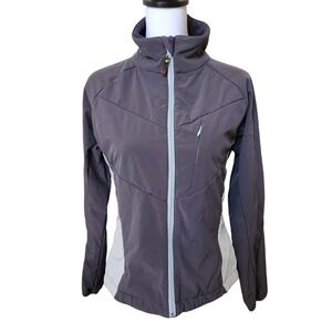 DENALI Women's Charcoal Grey Light Soft Shell Jacket Hooded‎ Size M